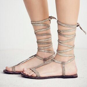 Free People Dahlia Lace Up Wrap Gladiator Sandals